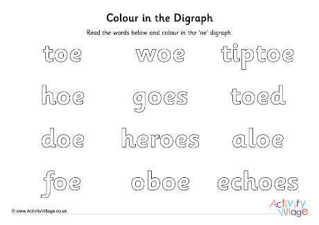 Oe Digraph Colour In