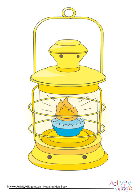 Oil lamp poster