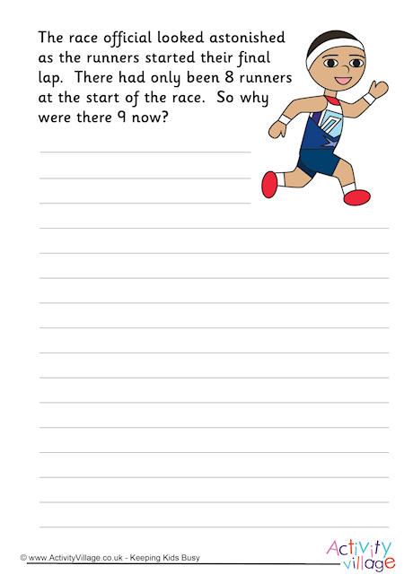 Olympic Mystery Runner Story Starter