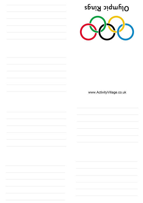 Olympic rings booklet