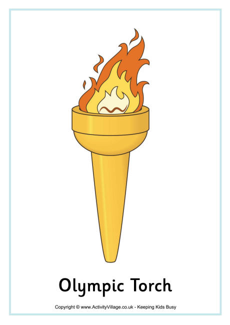 Olympic torch poster