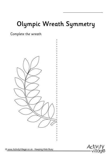 olympic wreath symmetry worksheet