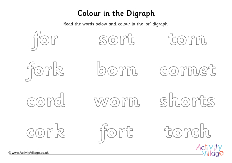Or digraph colour in