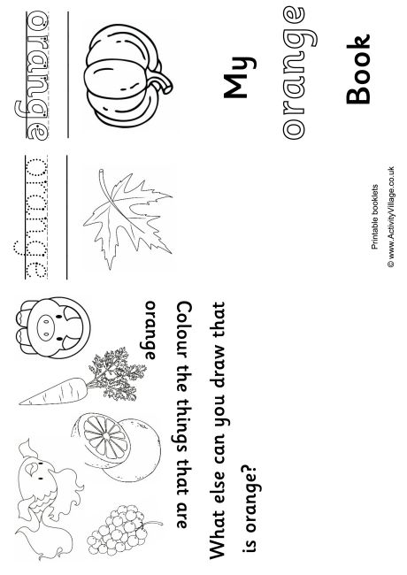 Orange Colour Booklet Orange Colour Booklet