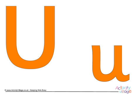 Orange display letters