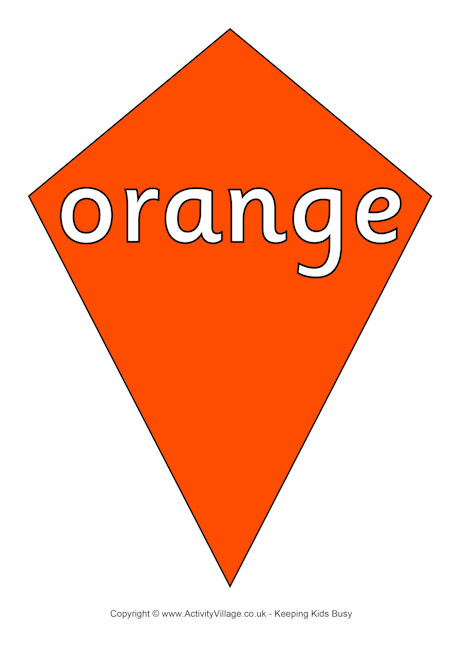 Orange kite poster