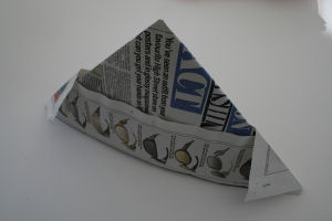 origami newspaper hat