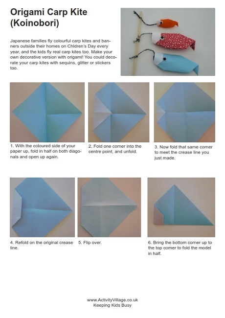 Origami carp kite instructions Origami carp kite instructions