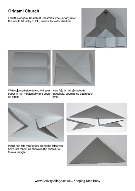 Origami church instructions Origami church instructions