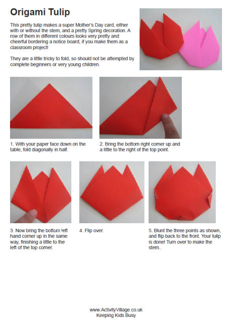 Origami Tulip