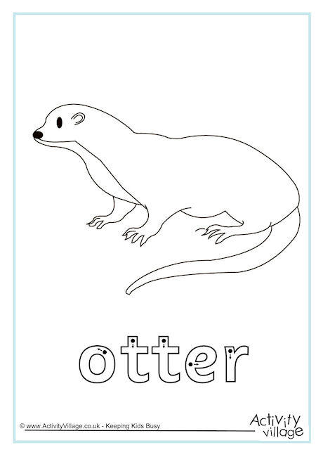 Otter Finger Tracing