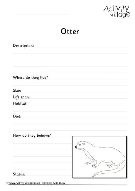 Otter Worksheet