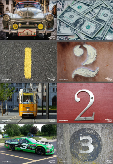 Out and about spotting numbers 1 to 10 poster set Out and about spotting numbers 1 to 10 poster set