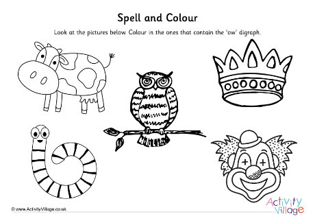 Ow Digraph Spell And Colour