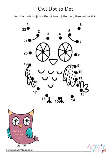Owl dot to dot 3