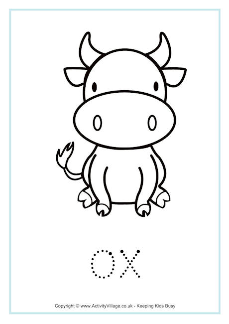 Ox tracing worksheet