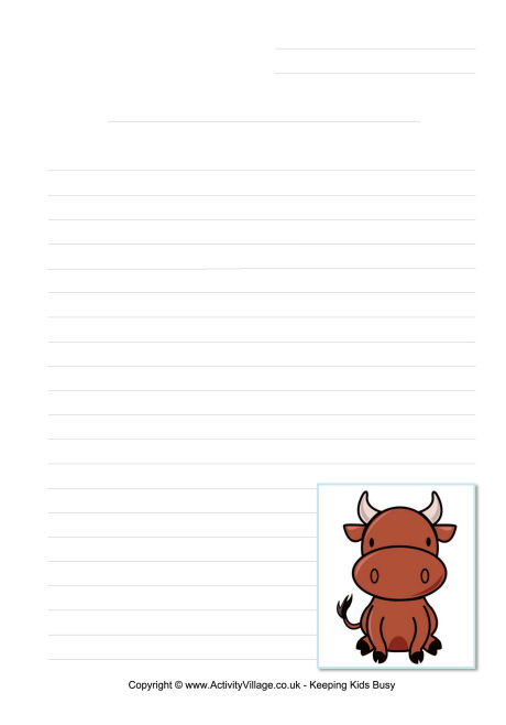 Ox writing page