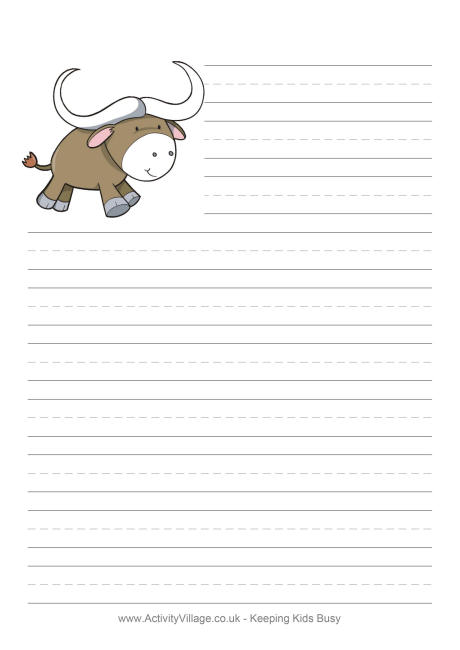 Ox writing paper