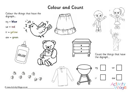 Oy Ue Ir Aw Colour And Count