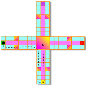 Logica Puzzles Art. Ludo - Pachisi - Board Game in