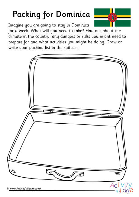 Packing For Dominica Worksheet