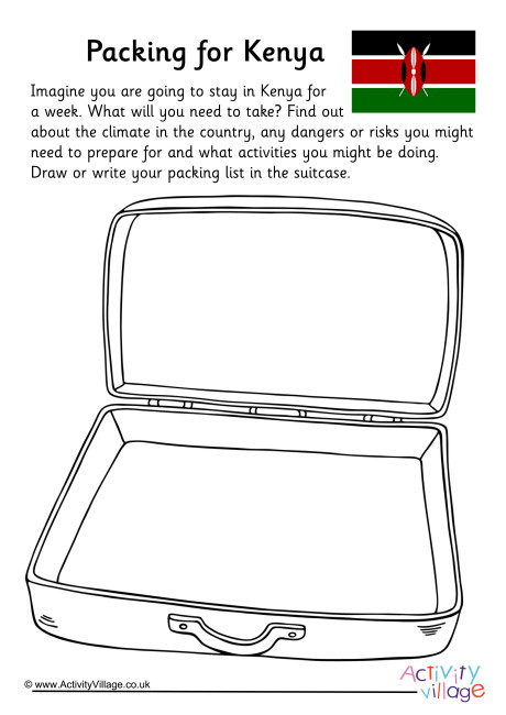 Packing For Kenya Worksheet