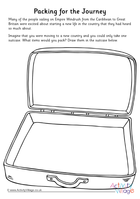 Packing for the Windrush worksheet
