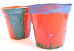 Painted Flower Pots