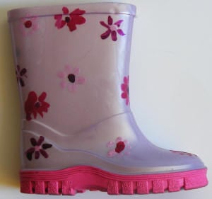 Painted wellies