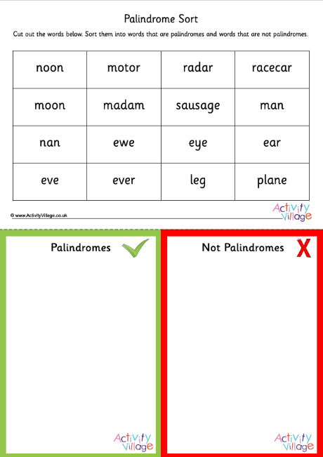 Palindrome sort