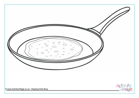 Pancake colouring page 2