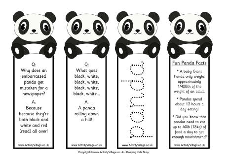 Panda bookmarks - mixed
