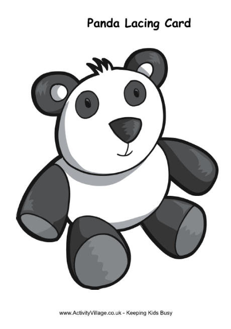 Panda lacing card
