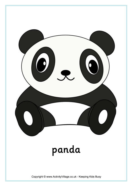 Panda poster - English