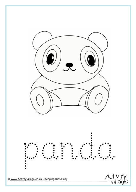Panda Word Tracing Panda Word Tracing