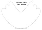 Paper bag rabbit feet template