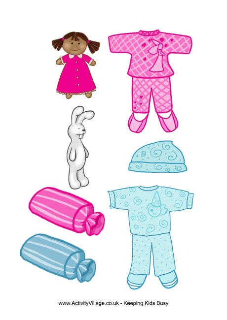 Paper dolls night clothes Paper dolls night clothes