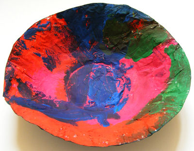 Paper mache bowl