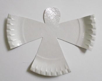 Paper plate angel step 2