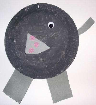 Paper plate elephant craft - photo 2