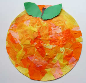 Peach shop craft paper
