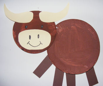 Paper plate ox