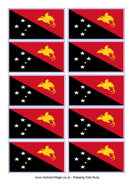 Papua New Guinea flag printable