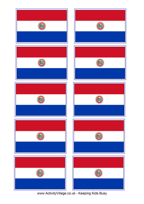 Download Paraguay Flag Printable