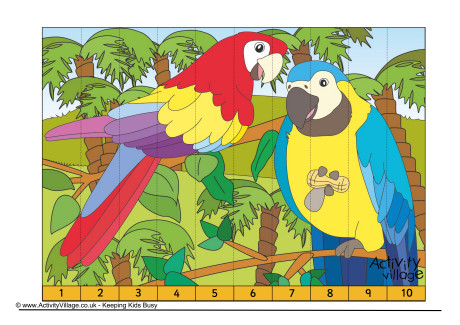 Parrot Counting Jigsaw Parrot Counting Jigsaw