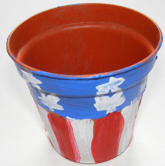 Patriotic Plant Pot