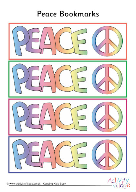 Peace Bookmarks