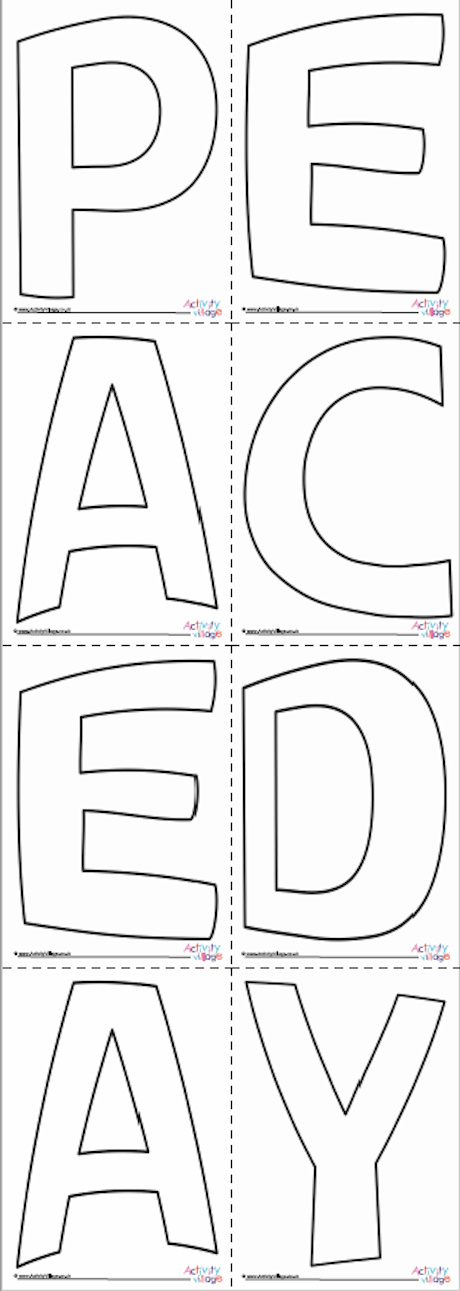 Peace Day letters - outline