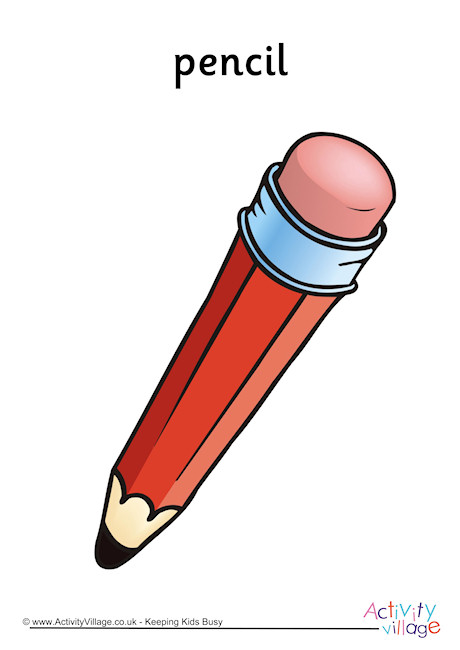 Pencil poster