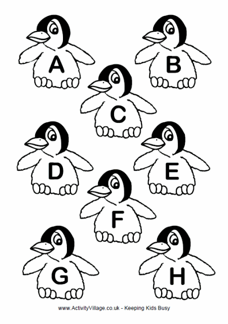 Penguin alphabet
